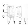 Застежка пластик прозрачный 15мм (упаковка 100 штук)1