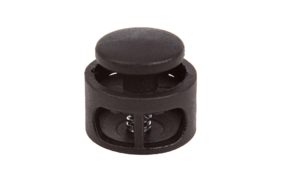 фиксатор кнопка для двух шнуров 4-5мм арт.в22 (17мм) цв черный (уп 500шт) ар купить по 2.36 - в интернет - магазине Веллтекс | Липецк
.